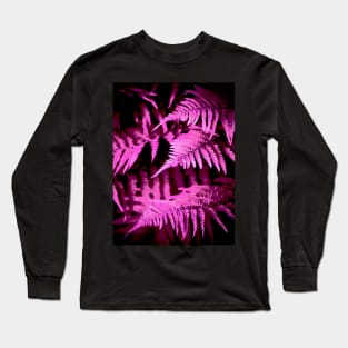 Pink Zebra Fern Long Sleeve T-Shirt